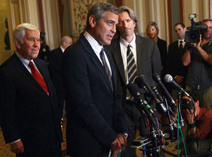 George Clooney, John Prendergast, Richard Lugar George Clooney, John Prendergast, Richard Lugar